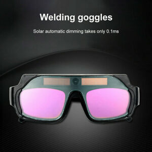 Solar Auto Darkening Welding Helmet Eye Goggles Welder Glasses 2x Lens