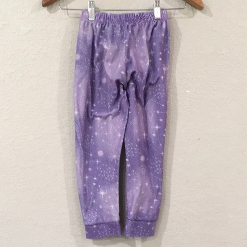Wonder Nation Girls 6/6X Pajama Pants Purple Fleece Stars Loungewear - Picture 2 of 7