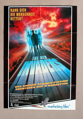 THE NEW INVADERS * VIDEO-POSTER A1 German 1-Sheet Scott BAKULA ´95 The Invaders
