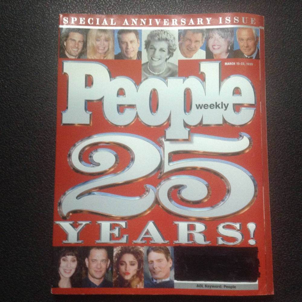 1999 PEOPLE WEEKLY - 25 YEARS SPECIAL ANNIVERSARY ISSUE 334 Page Magazine
