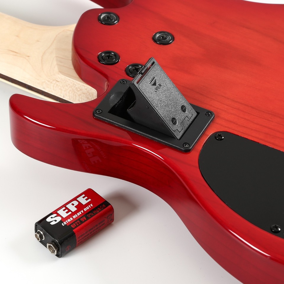 Batking Ukulele Electric Bass Uke Aquila String F/Italy EADG Ash Wood