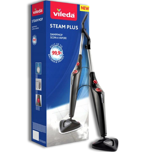 VILEDA STEAM MOP 3.0 BLACK SCOPA A VAPORE MICROFIBRA 1550W PAVIMENTI  PARQUET | eBay