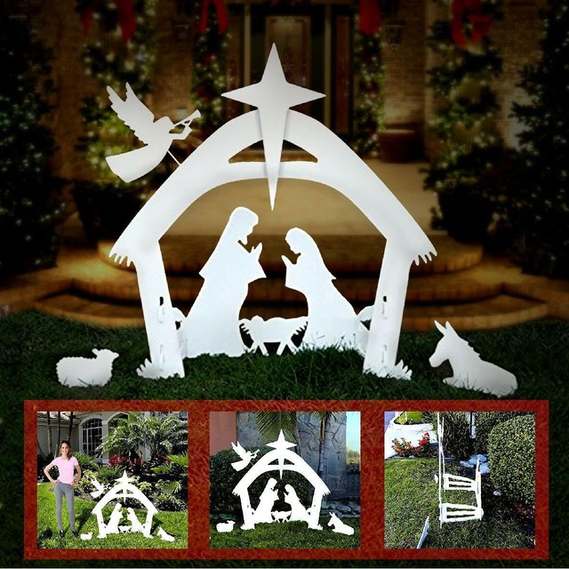 Easygo Set Outdoor Nativity Christmas Decoration Outside Yard 6