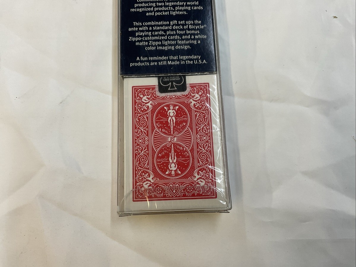 トランプ WPT Zippo LIGHTER PLAYING CARDS OHIO Zippo 2010 Lighter and Playing Cards Gift SET w/ box Unfired
