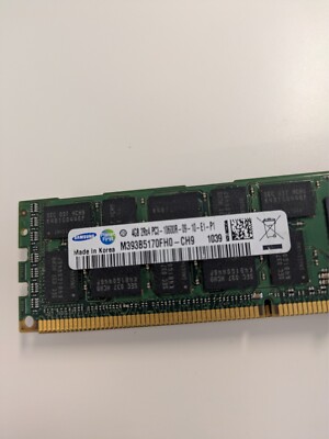 Samsung 4GB M393B5170FH0-CH9 REG Dimm 2Rx4 PC3-10600R-09-10-E1-P1