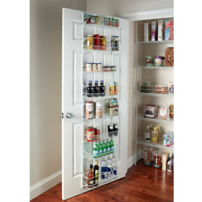 Over the Door Wall Adjustable Storage Rack 8 Shelves Kitchen Pantry Organizer Over the Door Wall Adjustable Storage Rack 8 Shelves Kitchen Pantry Organizer