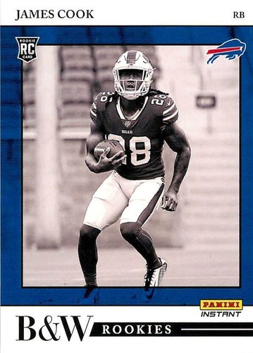 James Cook BW22 2022 Panini Instant Black & White Rookie RC - Print Run: 649 - Picture 1 of 2