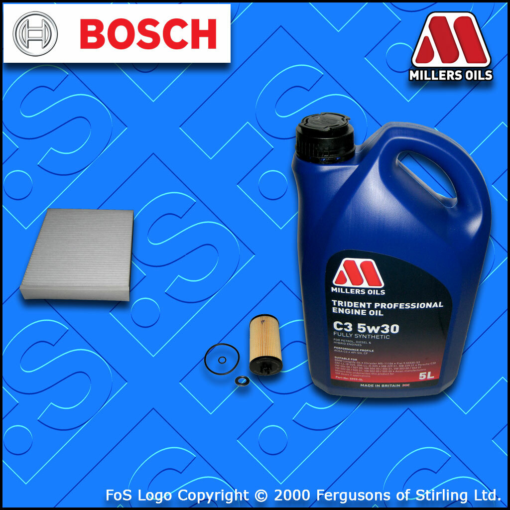 SERVICE KIT OPEL VAUXHALL INSIGNIA A MK1 1.6 CDTI OIL CABIN FILTER+OIL 2015-2017