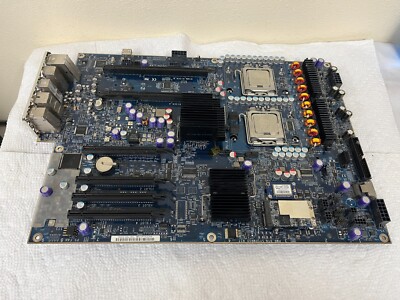 GENUINE APPLE A1186 2006 MAC PRO MOTHERBOARD 630-7608 + Two CPU XEON 5160 Tested