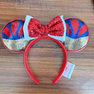 Disney Authentic 2024 Snow White Bow Minnie Mouse Ear Headband Amazon.com: Snow White Mickey Ears, Snow White Ears, Blue  main image 2