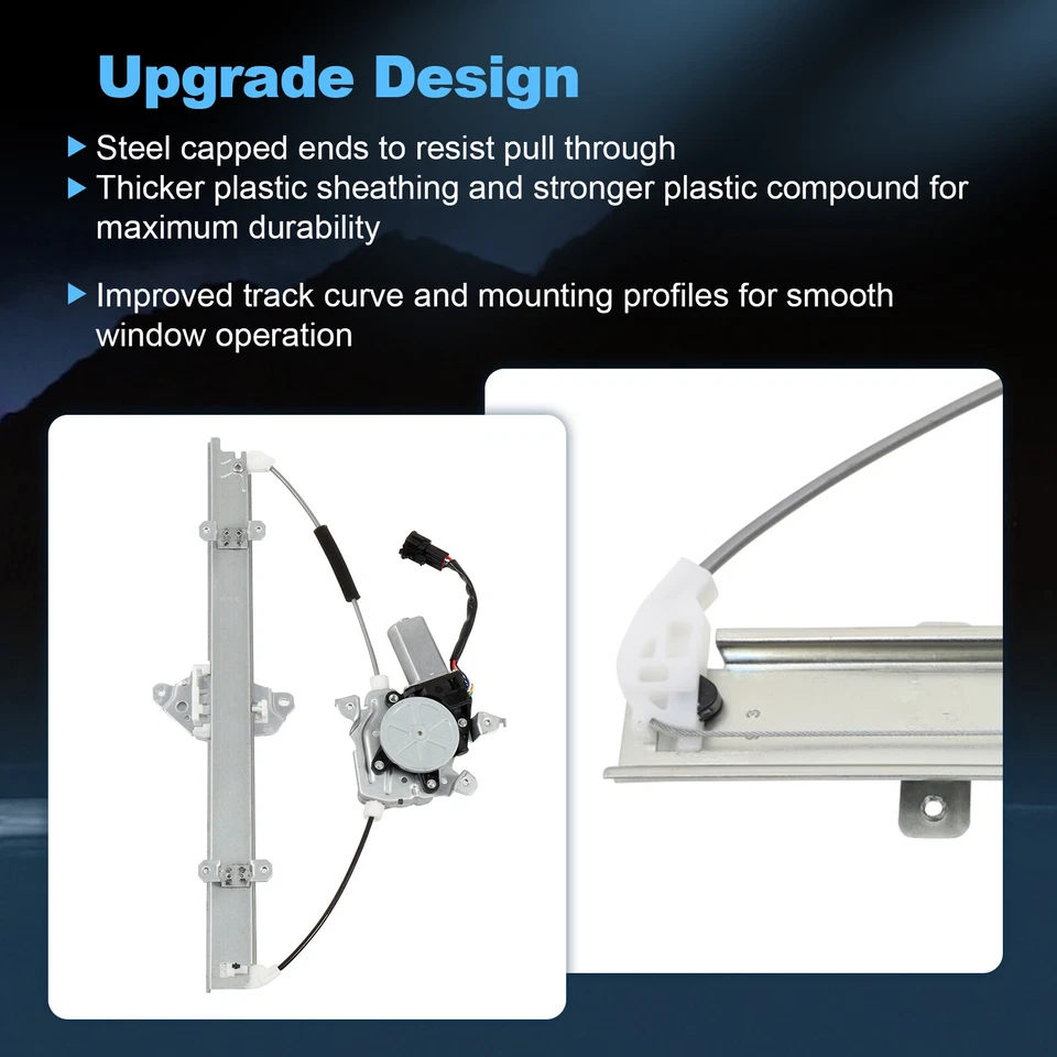 Regulador de ventana eléctrica delantero izquierdo con motor para Nissan Versa 2007-2013 Foto 4 de 4