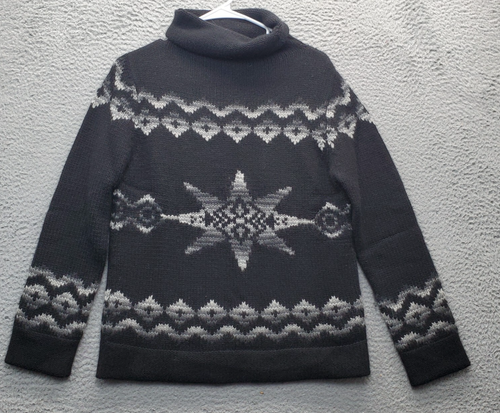 Grayson & Dunn Sweater Womens Small Multi Cashmere Blend Long Sleeve Turtleneck