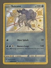 Rare Pokemon TCG Suicune SV022/SV122 SWSH Shining Fates NM Shiny Holo ERROR Exp?