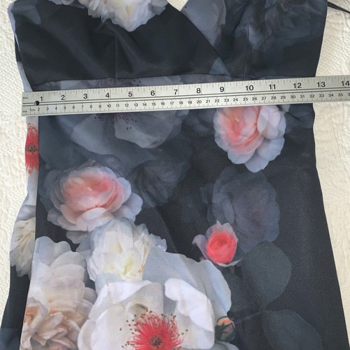 Ted Baker Dress Teeki Chelsea Sheath Floral Rose Gold Buckle Grosgrain Strap Sm - Picture 4 of 8
