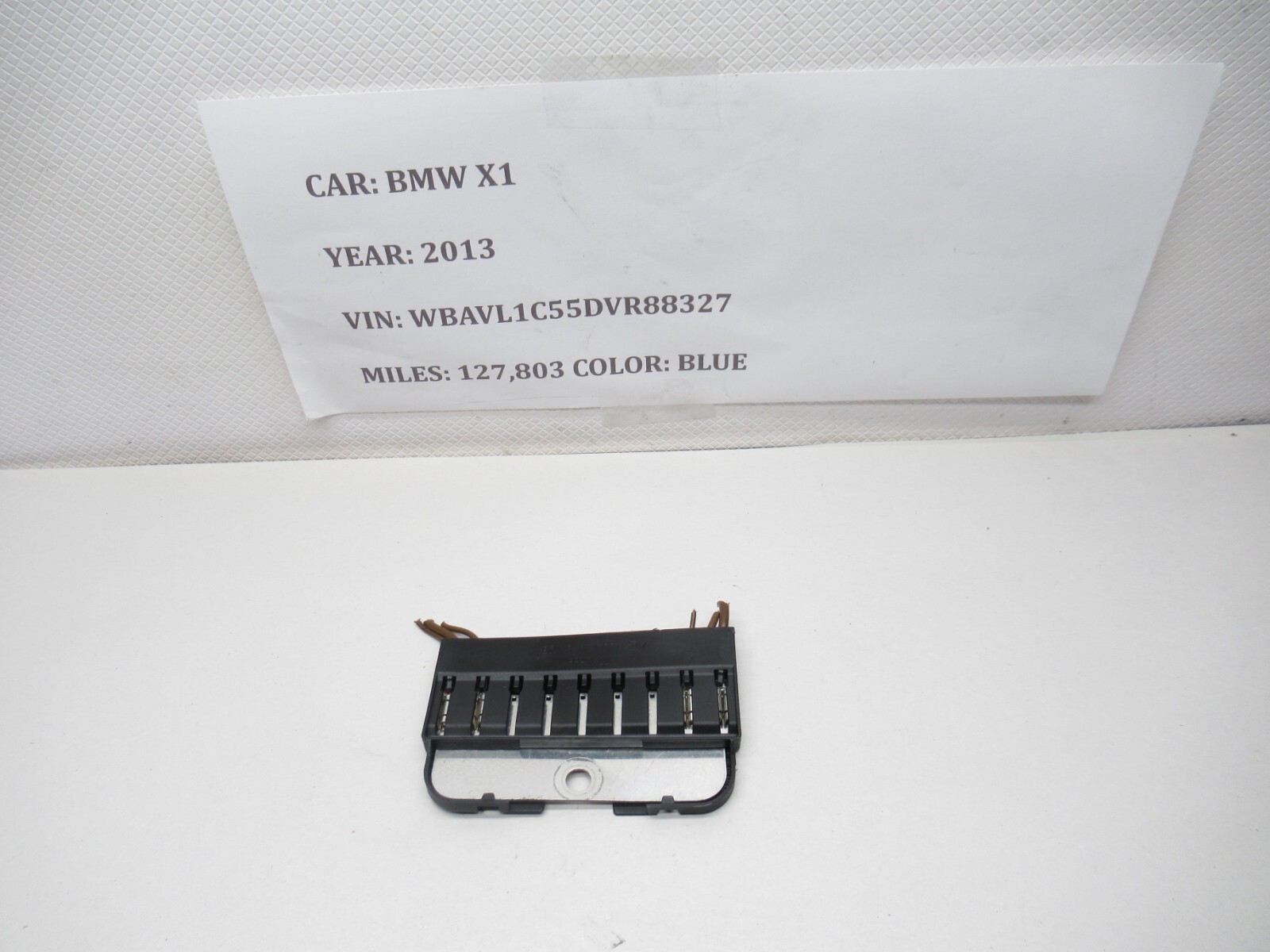 2013-2015 BMW X1 Negative Wire Cable Terminal Clamp Loom Ground 8364551 OEM