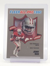 JERRY RICE 1990 FLEER FOOTBALL ALL-PRO #2 SAN FRANCISCO 49ERS Q7038
