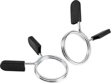 2 Pcs Barbell Weight Bars Clips Clamps 2 Inch for Olympic Bar Spring Lock Collar