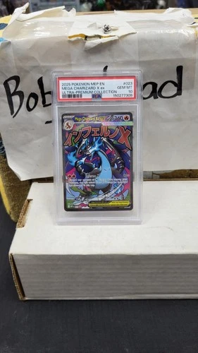 New Listing2025 MEGA CHARIZARD X EX FULL ART PROMO UPC POKEMON PSA 10 GEM MINT #023