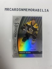 2017-18 SP GAME GAME USED AUTHENTIC ROOKIES 133/221 ANDERS BJORK BOSTON BRUINS