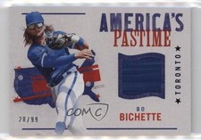 2022 Panini Chronicles America's Pastime Swatches Blue 28/99 Bo Bichette b7b