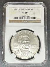 1998-S Crispus Attucks Dollar NGC MS-69, Buy 3 Items, Get $5 Off!