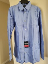 Chaps Ralph Lauren NEW XL 18/20 Boys Blue Dress Shirt Cotton, Polyester, Spandex
