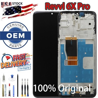 OEM 6.82'' LCD Display Screen Touch Digitizer Frame fit T-Mobile Revvl 6X Pro 5G