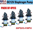 4X DC12V High Pressure Water Pump 60PSI Self Priming Mini Sprayer Diaphragm Pump — photo 1