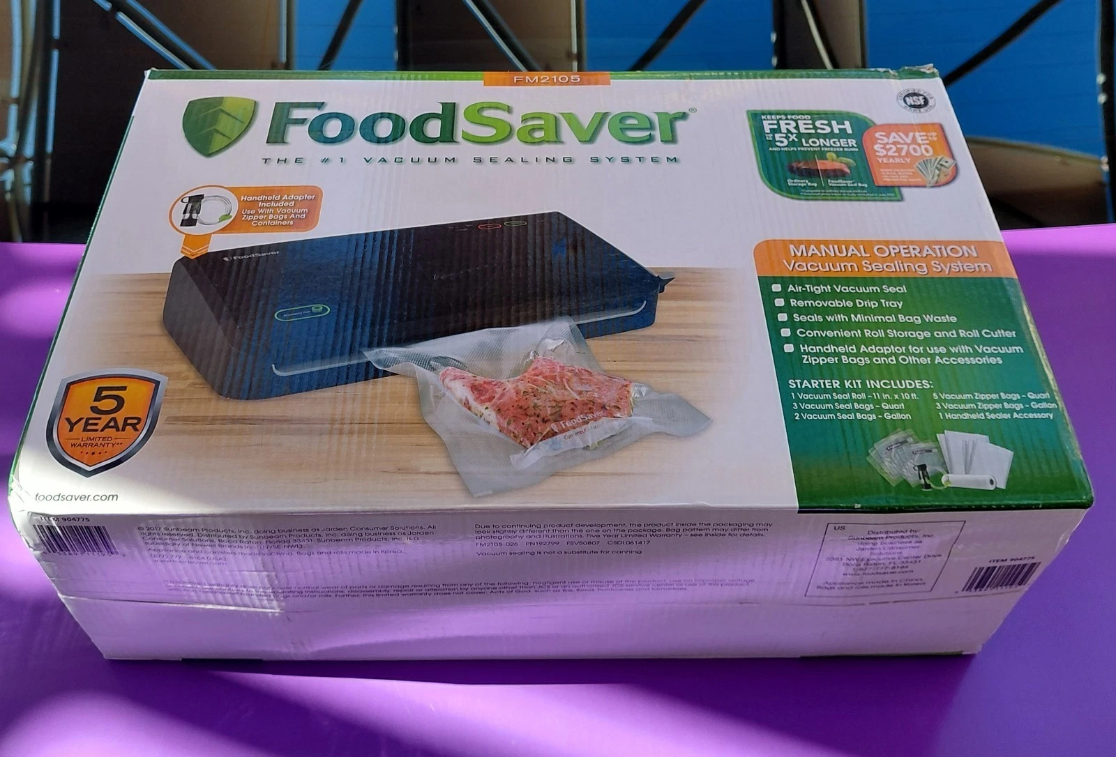 FoodSaver Vacuum Sealer System with Extra Bags and Accessories