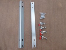 2 Wannenrandleisten/Montagewinkel mit Bef. Material und 4 Stück Wannenanker