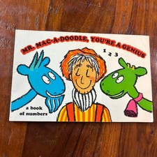 Vintage 1972 Mr Mac-A-Doodle You're A Genius Book and Cassette Troll Read-Along