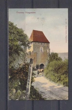 HUNGARY, VISEGRAD, ORTHO TOWER, 1907 ppc. 10f. VISEGRAD to Scotland.