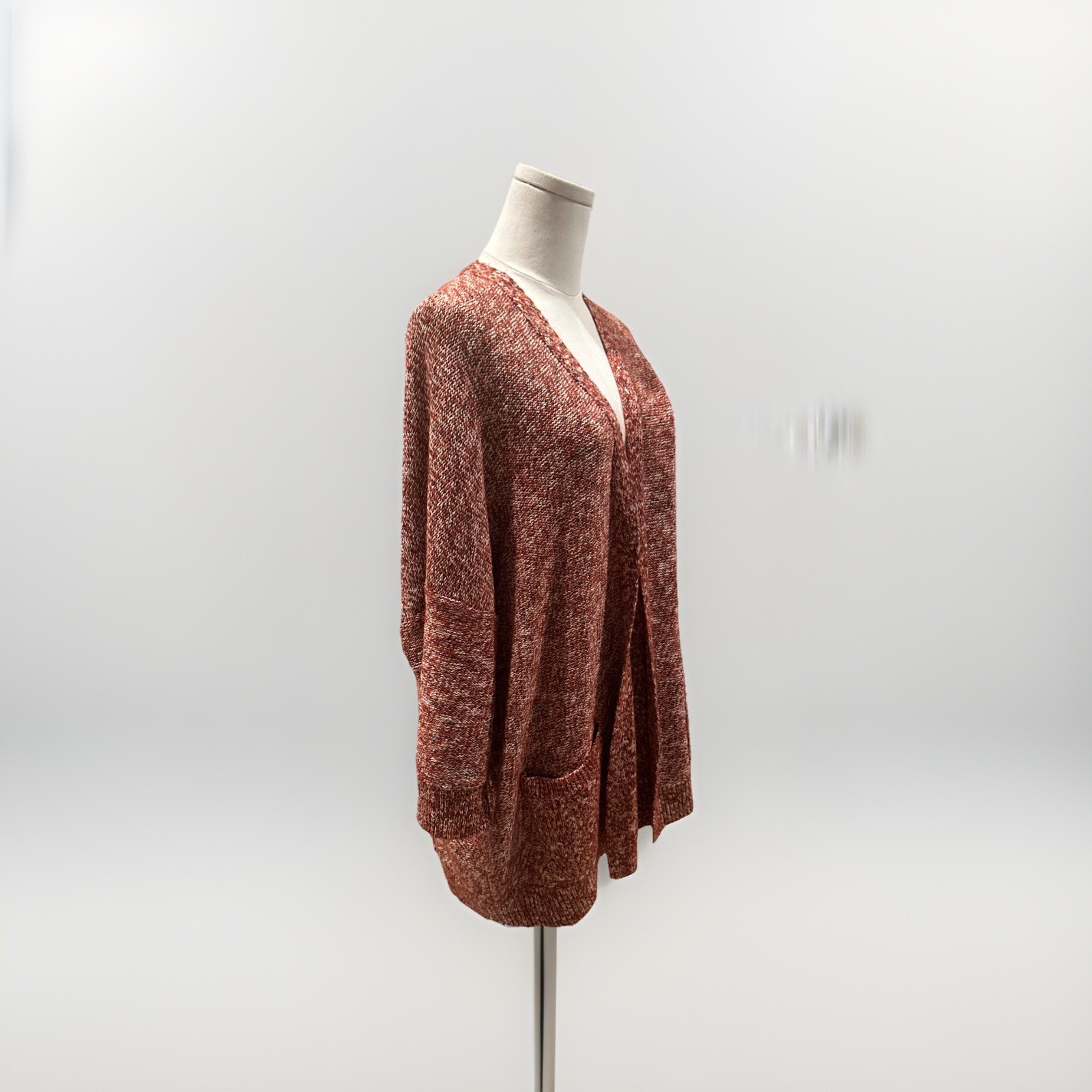 Universal Thread Women's Rust Heathered Open Fron… - image 5