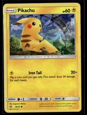 Pokemon TCG Shining Legends #28/73 Pikachu Cracked Ice Holo