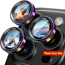 Camera Lens Protector for iPhone 14/15/16/17 Pro/Pro Max Cover Anti-Scratch, D