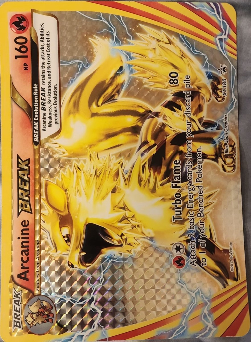 Pokemon TCG XY Evolutions Arcanine Break Oversized Jumbo Promo