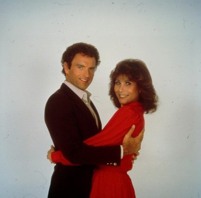 Filmdia Knots Landing - Kevin Dobson & Michele Lee Slide 35mm L28-31-1-4