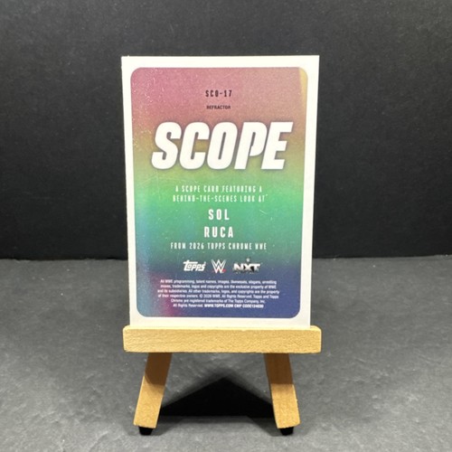 Topps 2026 Chrome WWE Sol Ruca Scope Refractor Insert #SCO-17 Trading Card - Picture 2 of 6