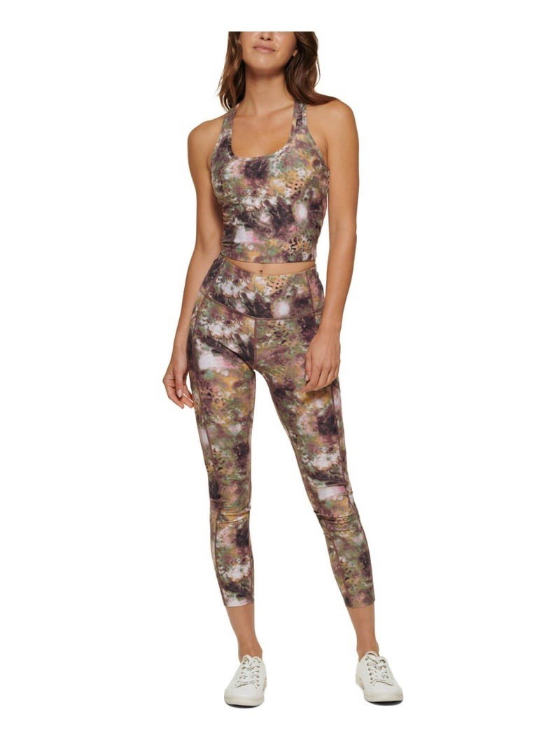 Calvin Klein Performance High Waist 7/8 Tight Legging Ice Leopard Java Multi L thumbnail 2