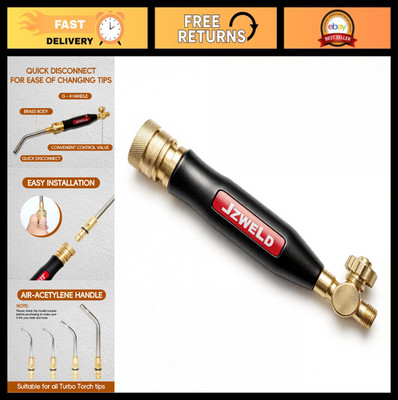 High-Performance Acetylene Torch Handle with Valves - Swirl Welding & Brazing Ki