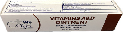 Dynarex Vitamins A & D Ointment tube 1oz Each PACK OF 4 IN BOX EXP 10/2026