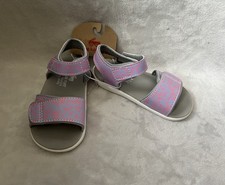 See Kai Run Basics Logan Sandals Shoes Toddler Girls Sz 8 Water Purple Spots