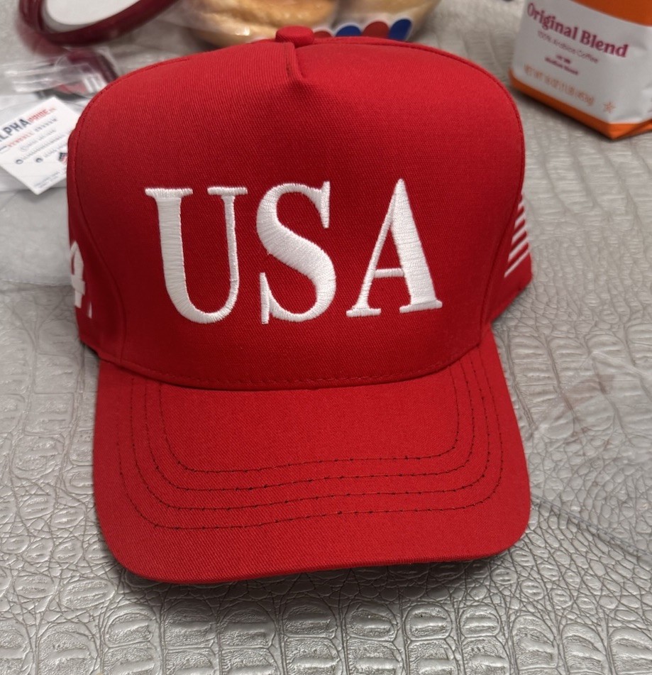 Casquette Trump DJT American Dreamer MAGA - Bleue - Snapback USA - Sans étiquette