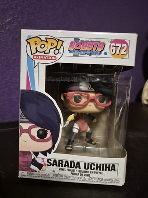 DAMAGED BOX  Funko Pop Naruto Boruto Sarada Uchiha #672 DAMAGED Window 