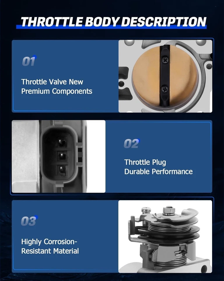 Cuerpo del acelerador compatible 2003-2005 para Honda para Accord Foto 2 de 4