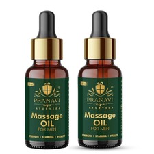 Pranavi Olio da Massaggio Uomo Ayurveda 30ml - 100% Naturale e Sicuro