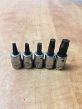 Snap-On Tools 5pc Torx FTX Socket 3/8 Dr  FTX55 FTX500E FTX40A FTX30A FTX27A