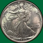1943 Walking Liberty Half Dollar Brilliant Uncirculated BU Coin #33396