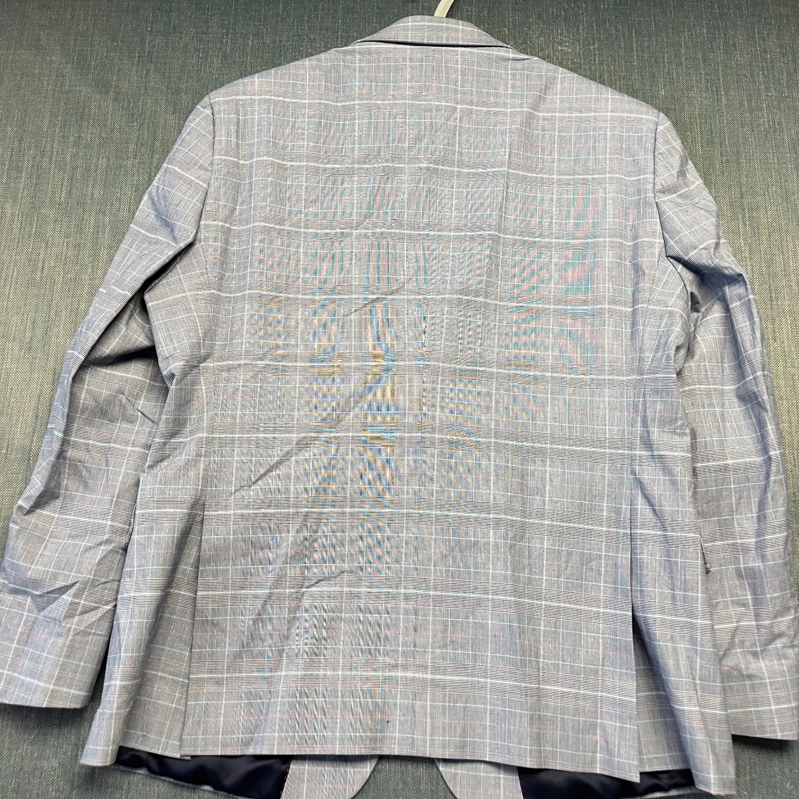 Tommy Hilfiger Men's Plaid Blazer Size 42S Gray Blue Red Stretch Sport Coat thumbnail 9