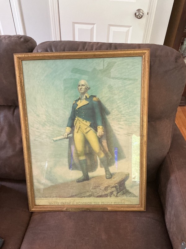 Rare 1920’s George Washington Life Insurance Co Charleston W Virginia Sign